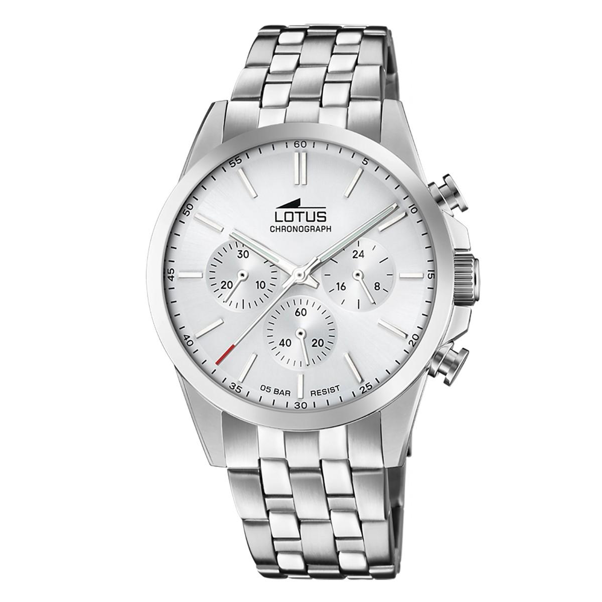 LOTUS CHRONO WATCH WITH WHITE DIAL 18989/1