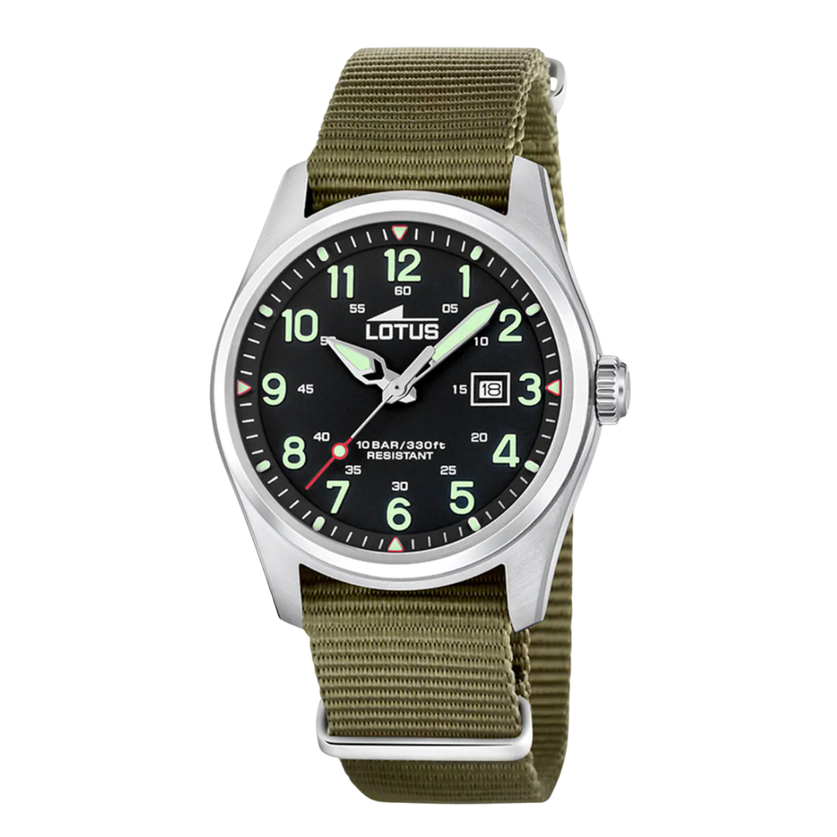 RELOJ LOTUS DE TEXTIL VERDE 19055/4