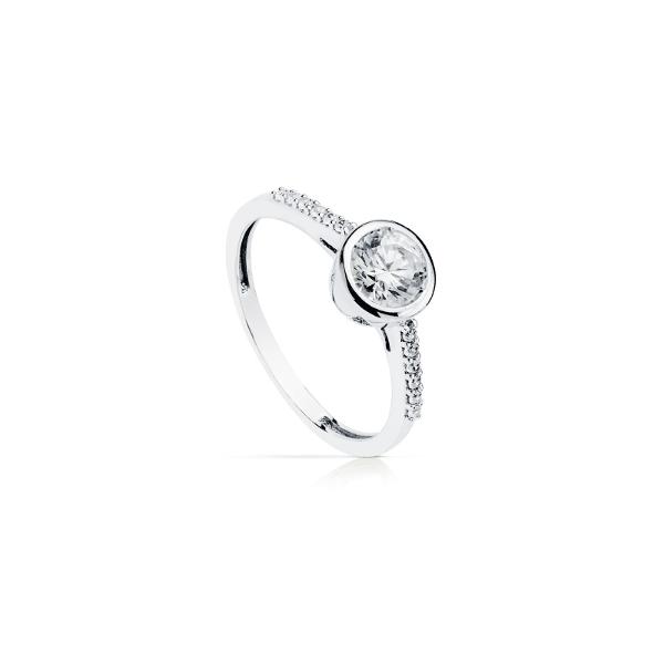 white gold ring 19463ob