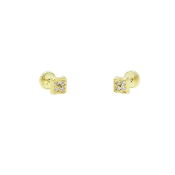 baby gold earrings 204124AO