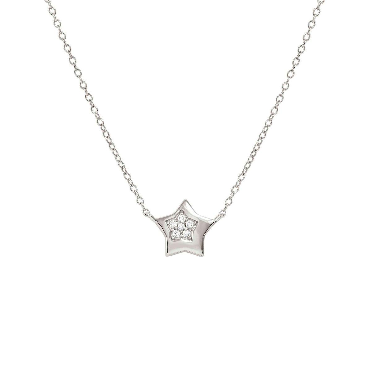 COLGANTE NOMINATION DE PLATA Y CIRCONITAS FORMA ESTRELLA 242309 007