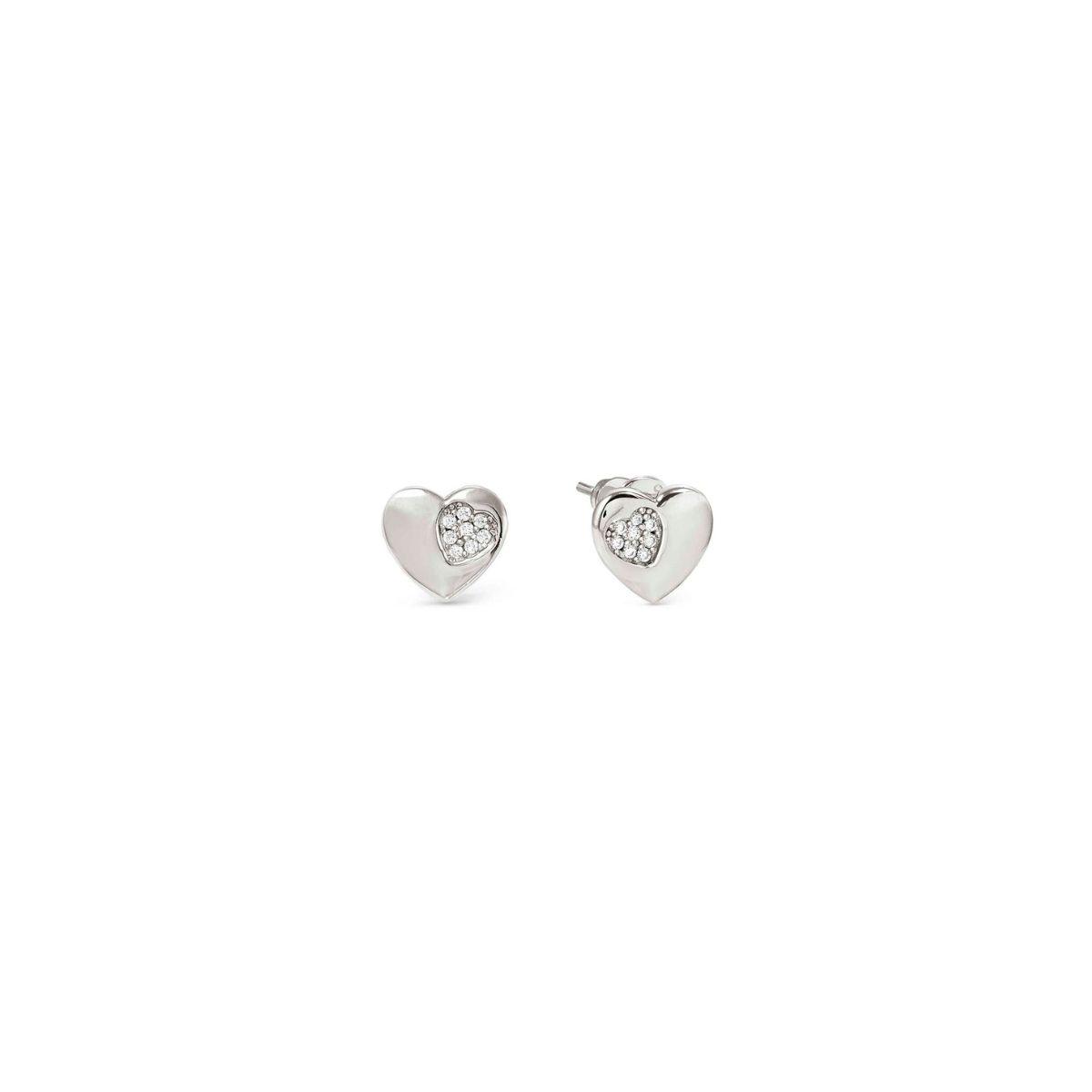 PENDIENTES NOMINATION DE PLATA Y CIRCONITAS, FORMA CORAZON 242310 004