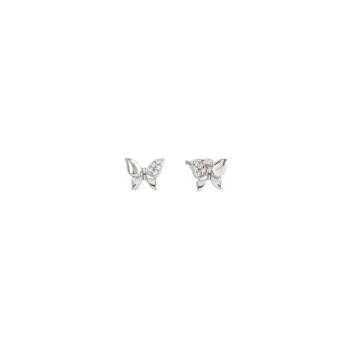 PENDIENTES NOMINATION DE PLATA Y CIRCONITAS, FORMA MARIPOSA 242310 040