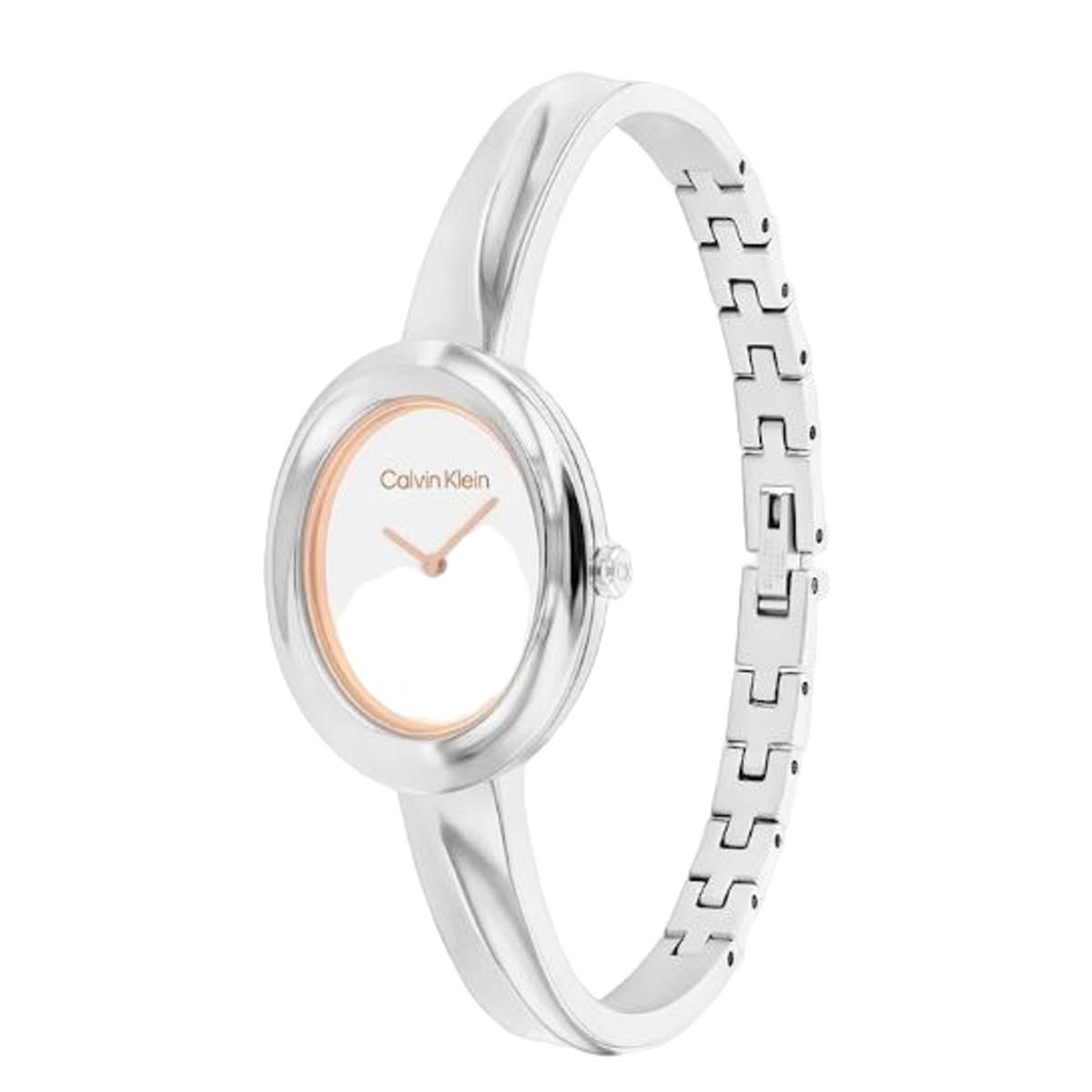 RELOJ CALVIN KLEIN TWISTED BEZEL PLATEADO 25100055
