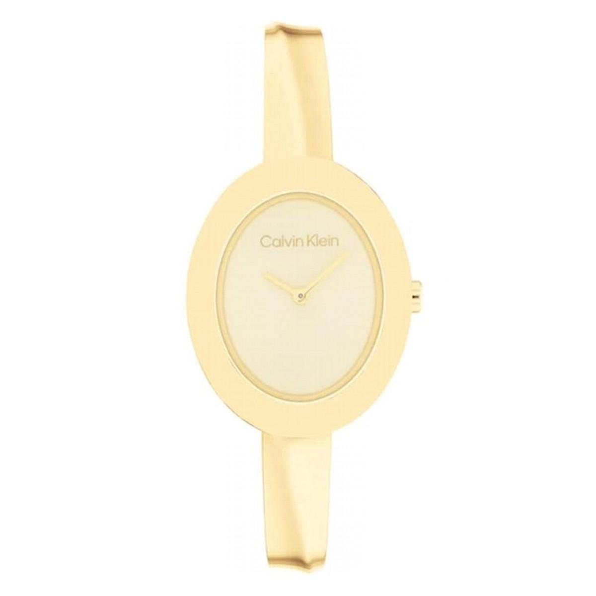 RELOJ CALVIN KLEIN TWISTED BEZEL DORADO 25100056