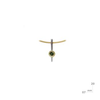 PENJOLL MIQUEL SARDÀ DE PLATA, OR 18KT I TURMALINA VERDA 25121