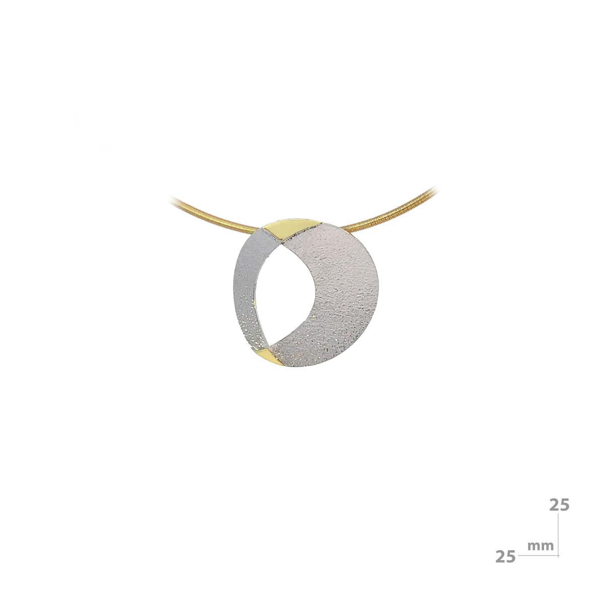 COLGANTE MIQUEL SARDÀ DE PLATA Y ORO 18KT 25171