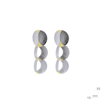 ARRACADES MIQUEL SARDA D'OR 18K I PLATA LLARGS.