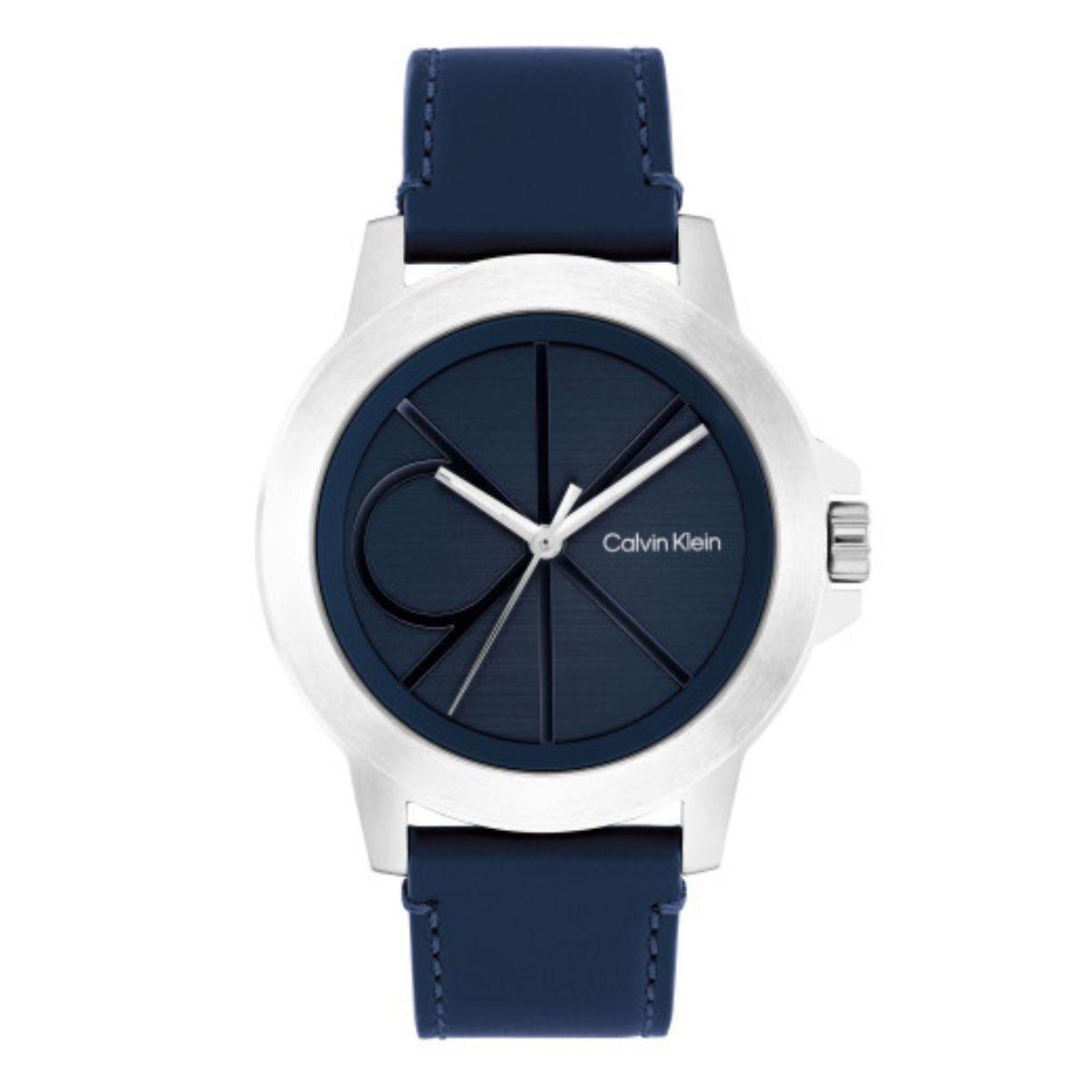 RELLOTGE CALVIN KLEIN RESET COLOR PLATEJAT I ESFERA BLAU 25200526