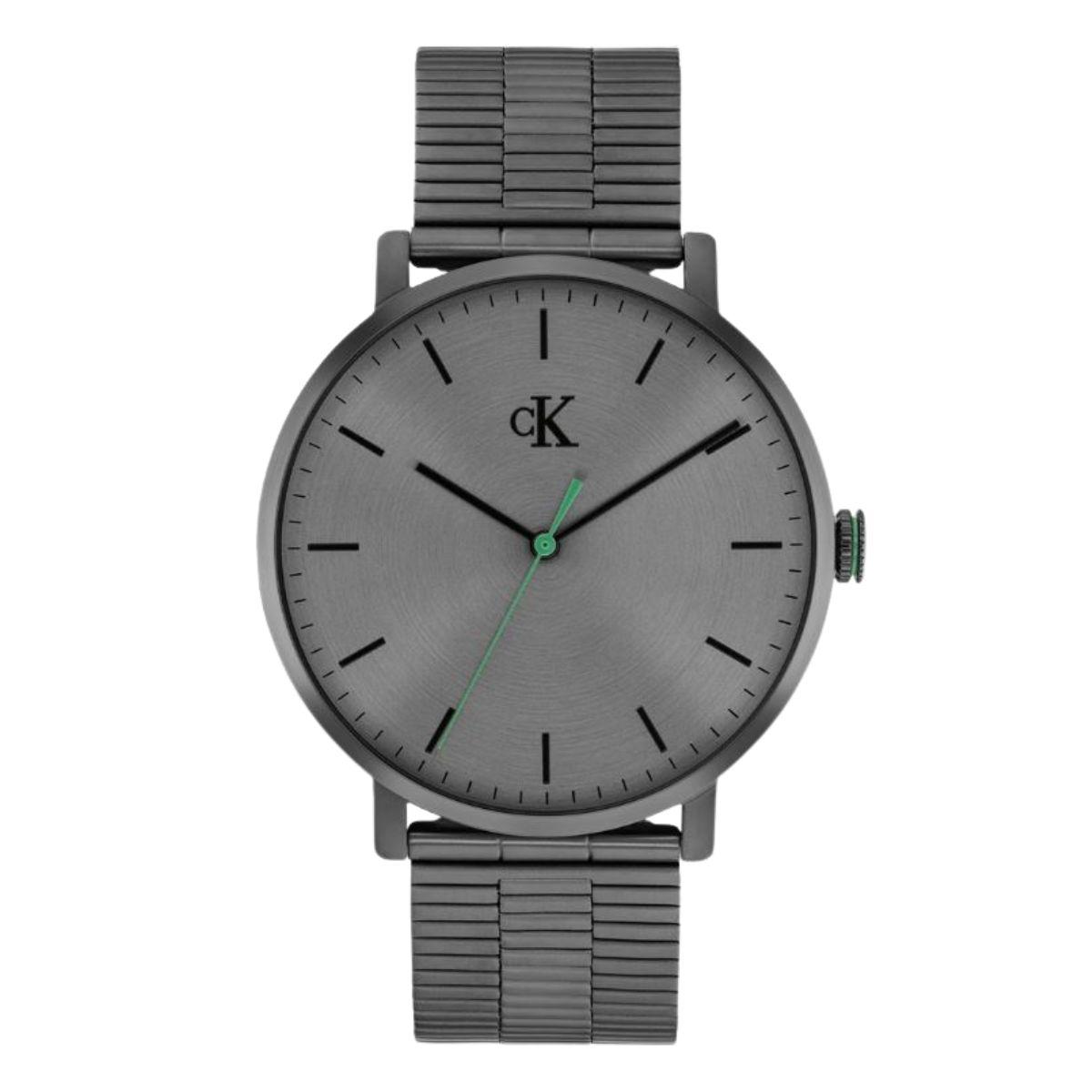 reloj calvin klein para hombre de acero en color gris