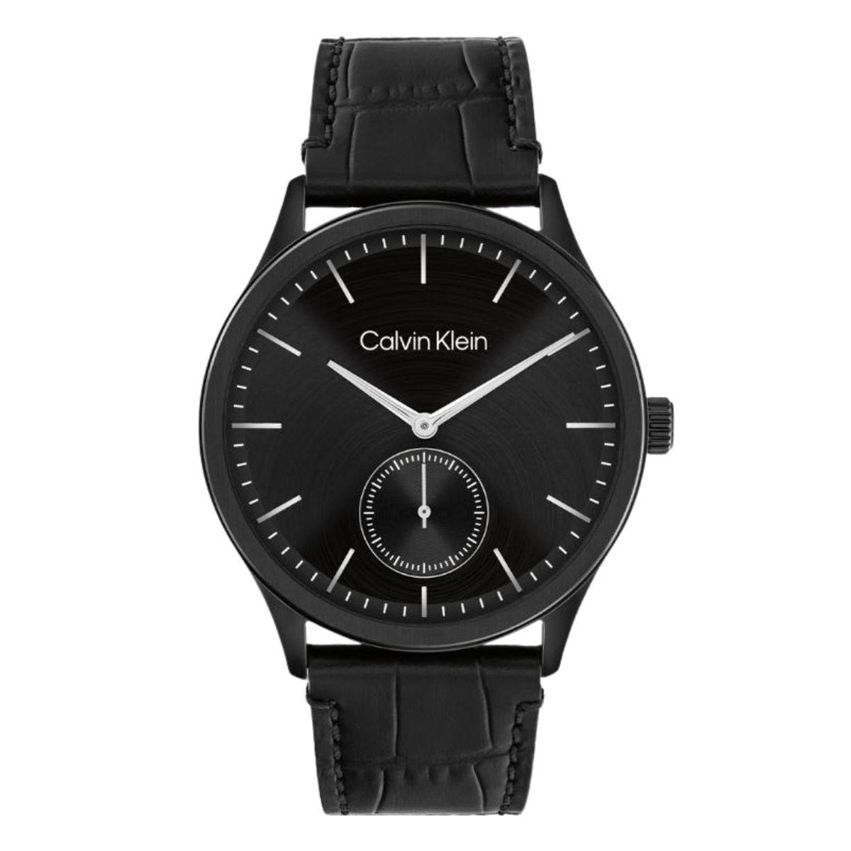 reloj calvin klein modelo tailored color negro para hombre