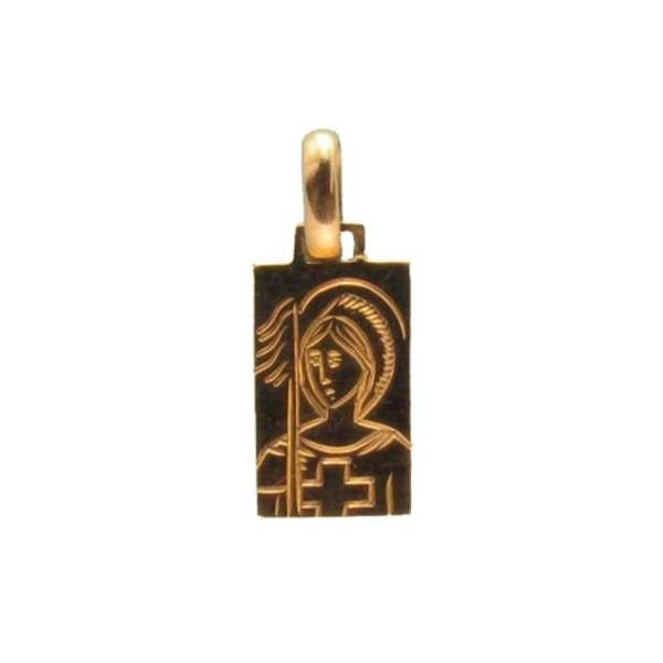 gold pendant medal saint george