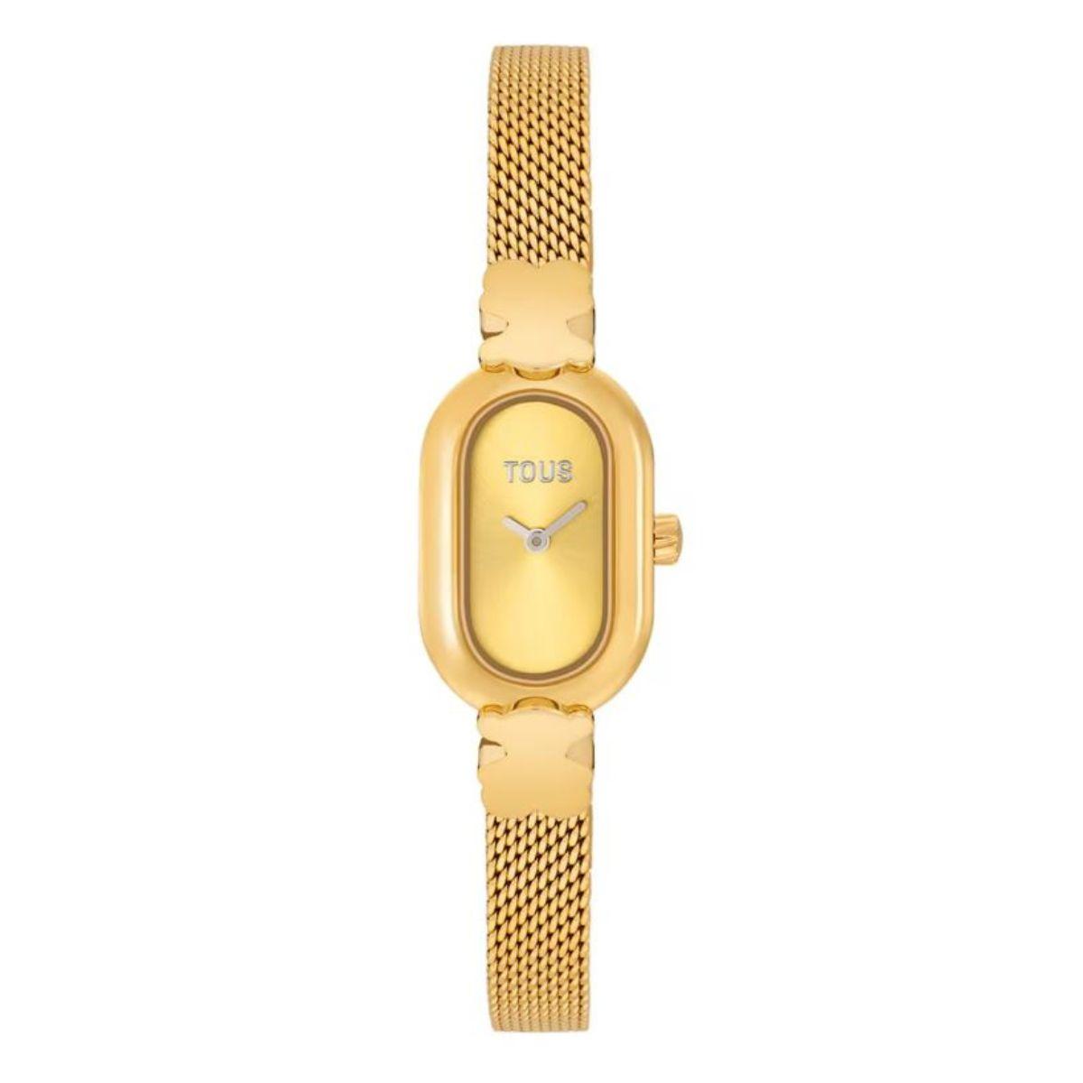 TOUS OVAL ICON WATCH GOLD COLOR 3000145200