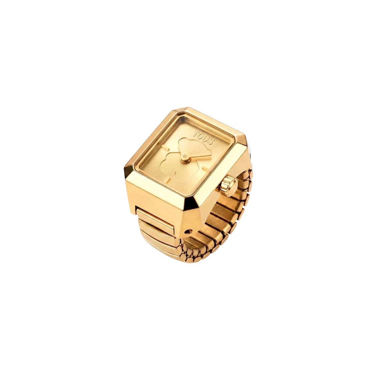RELOJ ANILLO TOUS KARA EN ACERO DORADO 3000151612 - 15 eslabones