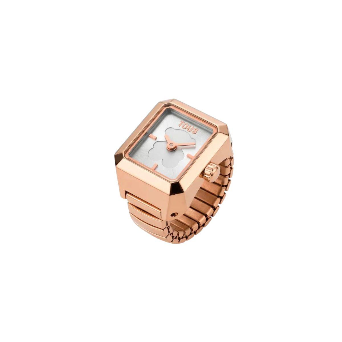 RELOJ ANILLO TOUS KARA EN ACERO ROSADO 3000151712 - 15 eslabones