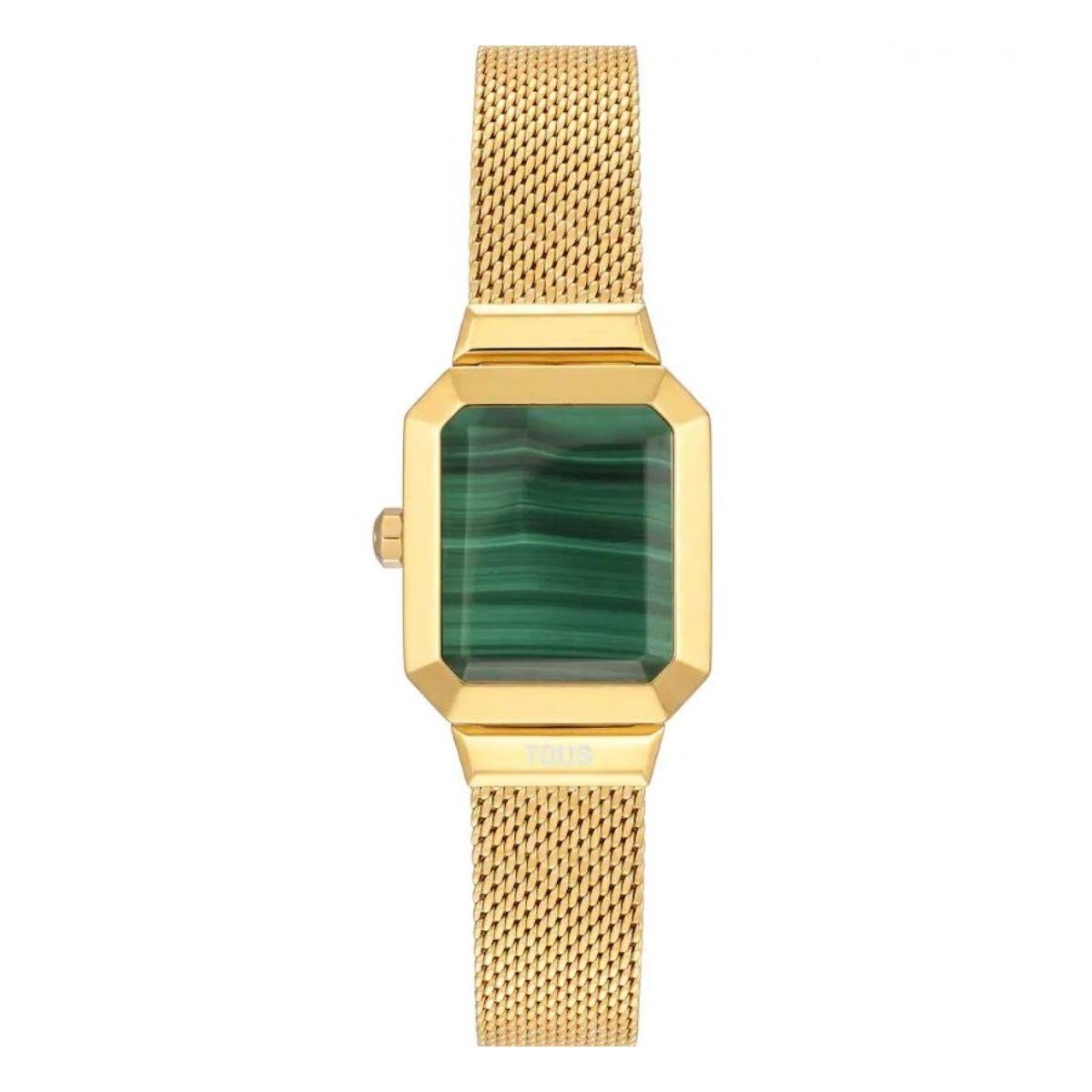 RELLOTGE TOUS KARAT REVEAL REVERSIBLE EN COLOR DAURAT I MALAQUITA VERDA 3000153400