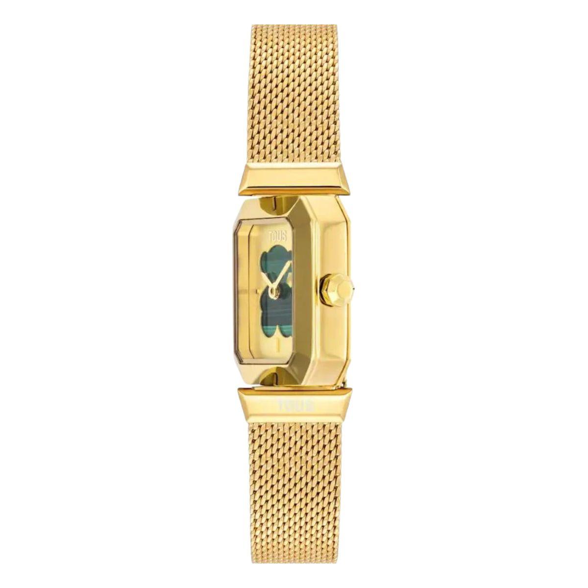 RELLOTGE TOUS KARAT REVEAL REVERSIBLE EN COLOR DAURAT I MALAQUITA VERDA 3000153400