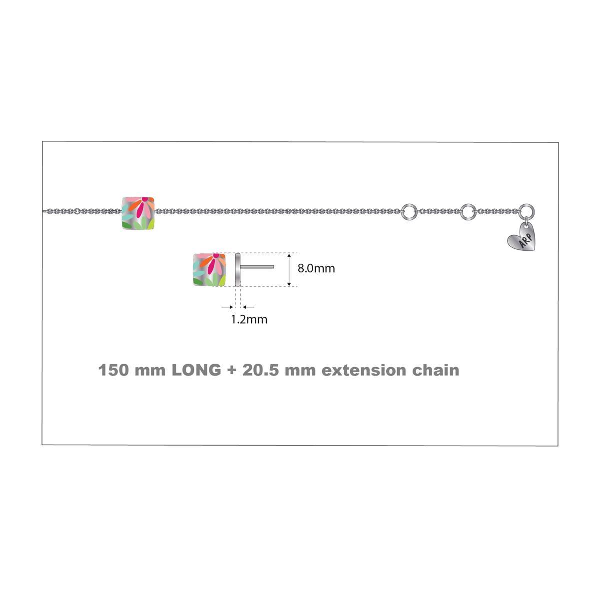 AGATHA RUIZ DE LA PRADA BRACELET IN SILVER AND ENAMEL 305DAI