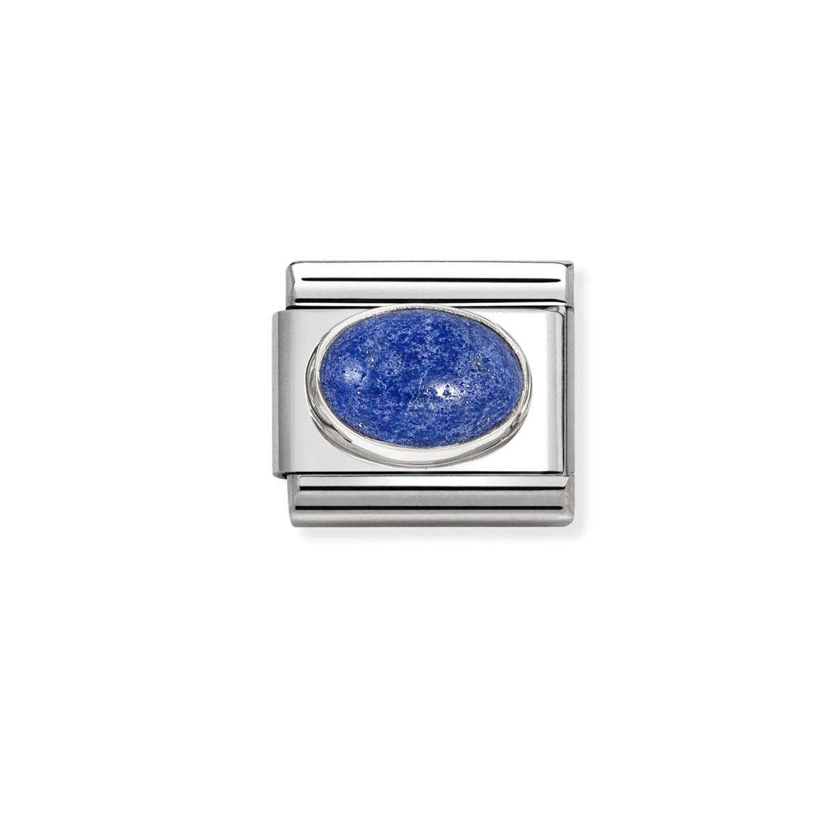 NOMINATION HEART BRACELET PIECE OF STEEL, SILVER AND SODALITE 330510 09