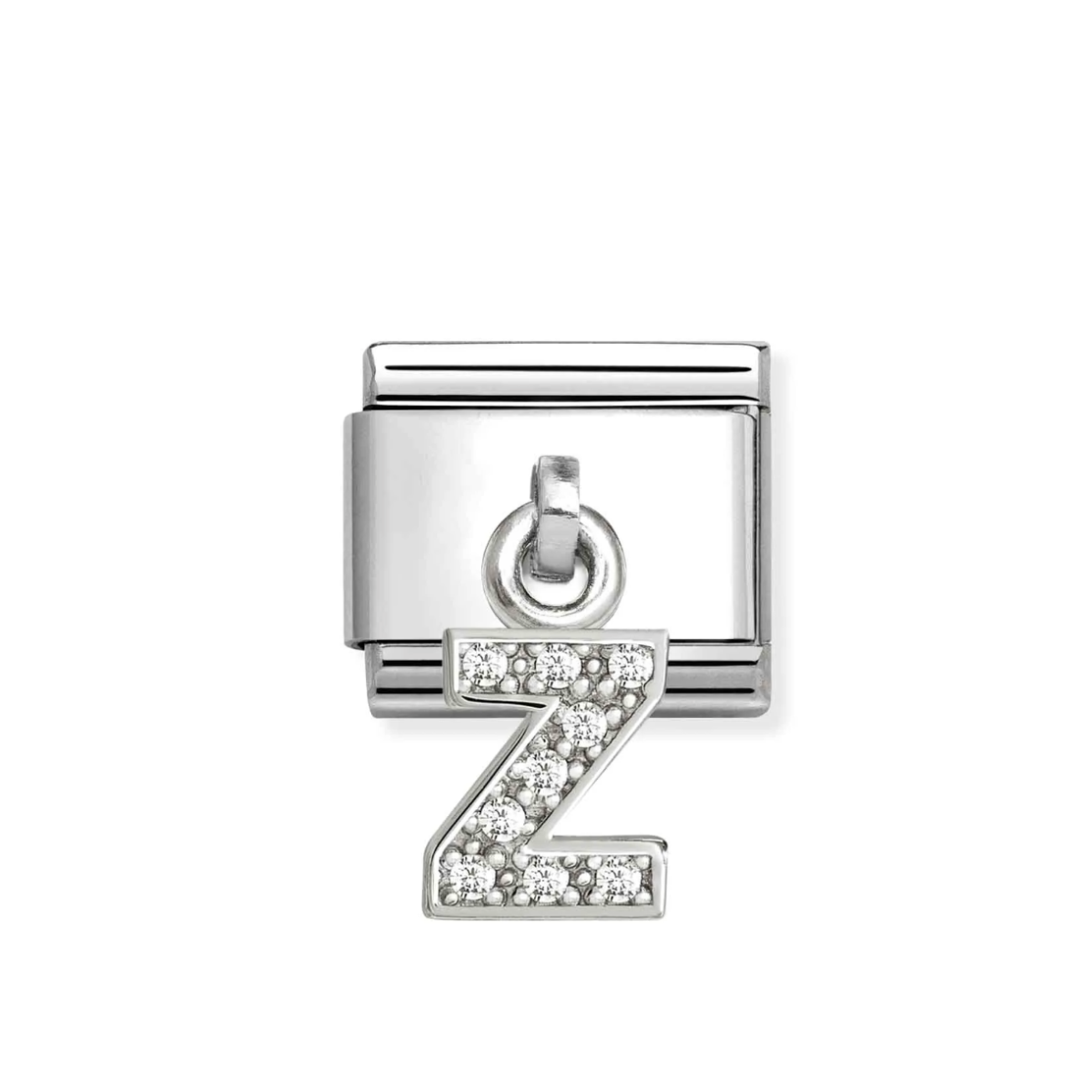LINK NOMINATION DE ACERO COLGANTE LETRA Z CON ZIRCONIAS 331818 26