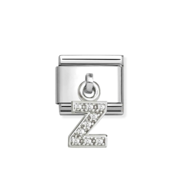 LINK NOMINATION DE ACERO COLGANTE LETRA Z CON ZIRCONIAS 331818 26