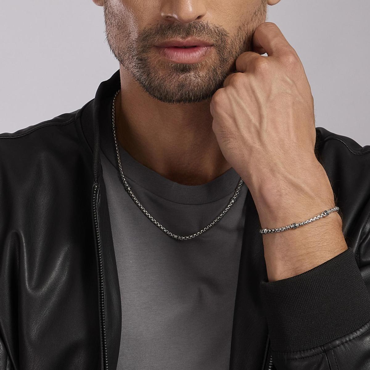 MABINA 925mm SILVER PENDANT FOR MEN MONTECARLO 553486