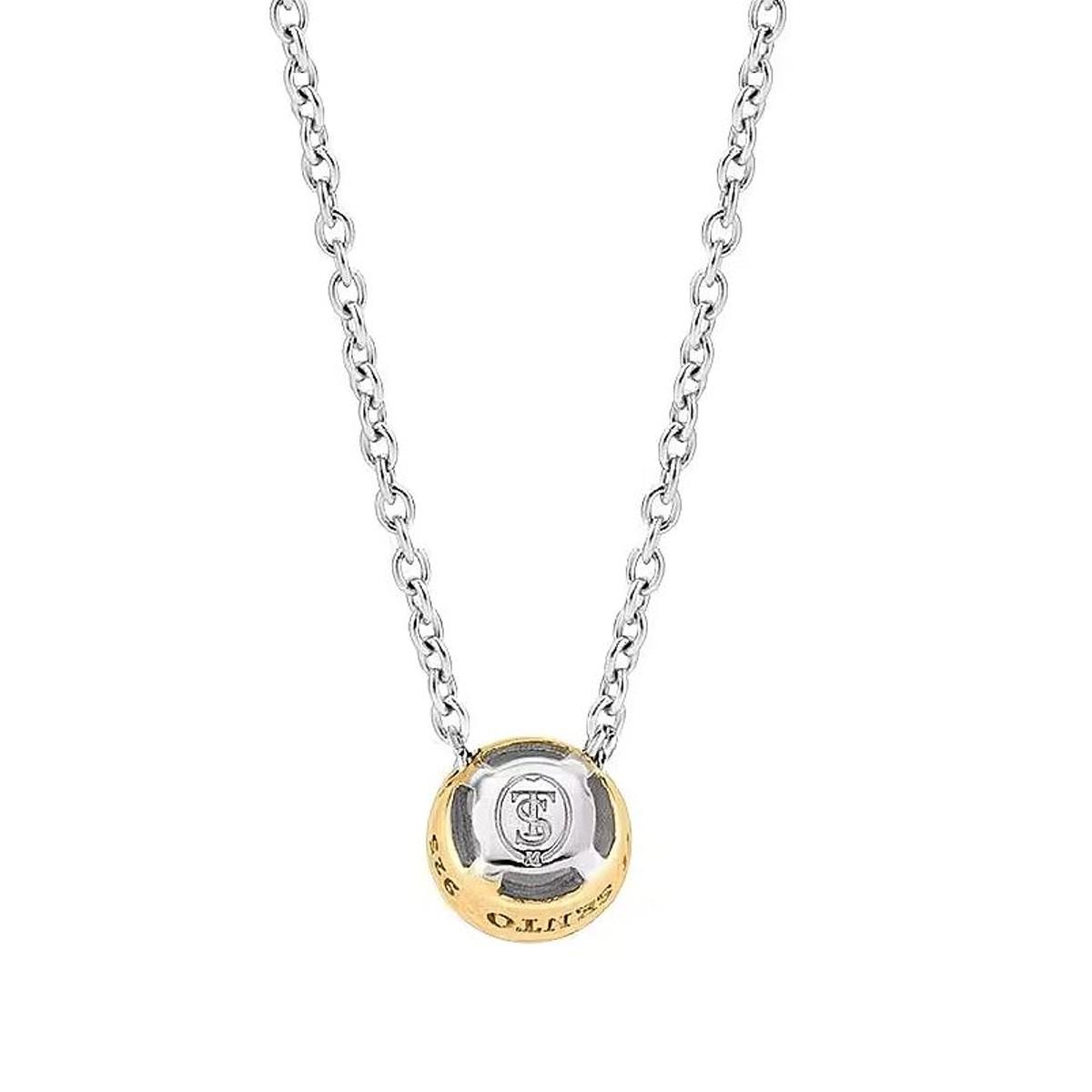 TI SENTO GOLD-PLATED SILVER WITH ZIRCONIA PENDANT 3845ZY