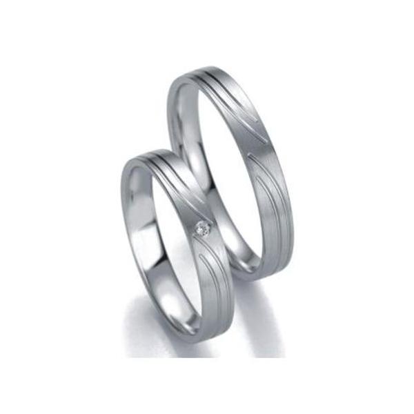 ALIANCES DE CASAMENT OR BLANC SMART LINE SLIM 48/071230-48/071240