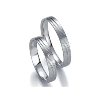 ALIANCES DE CASAMENT OR BLANC SMART LINE SLIM 48/071230-48/071240