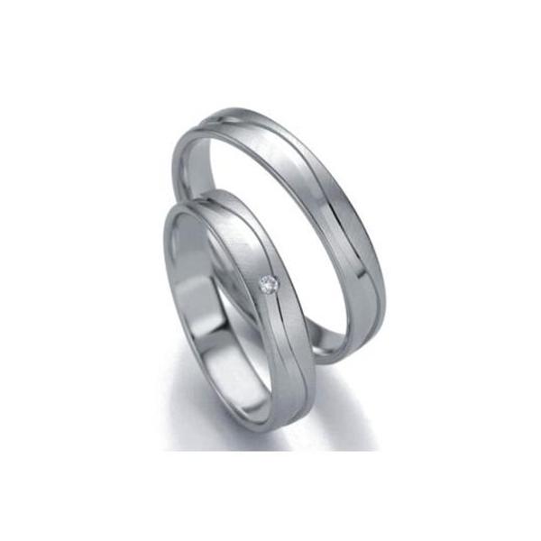 ALIANCES DE CASAMENT OR BLANC SMART LINE SLIM 48/071310-48/071320