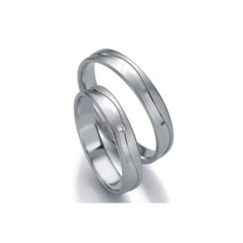 ALIANCES DE CASAMENT OR BLANC SMART LINE SLIM 48/071310-48/071320