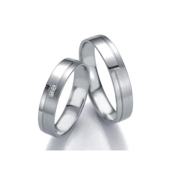 ALIANCES DE CASAMENT OR BLANC SMART LINE SLIM 48/071390-48/071400