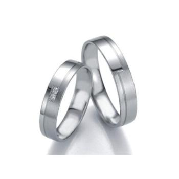 ALIANCES DE CASAMENT OR BLANC SMART LINE SLIM 48/071390-48/071400