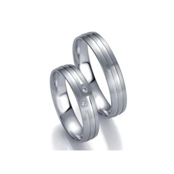 ALIANCES DE CASAMENT OR BLANC SMART LINE SLIM 48/071410-48/071420