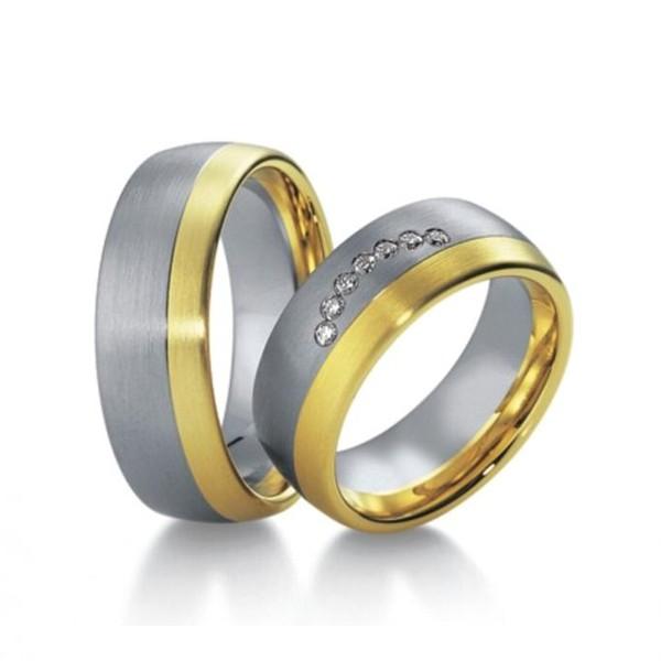 ALIANZAS DE BODA BICOLOR 17