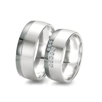 ALIANCES DE CASAMENT BLACK & WHITE 48/06123- 48/06124