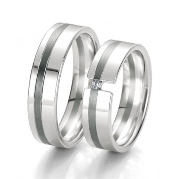 ALIANCES DE CASAMENT BLACK & WHITE 48/06131- 48/06132