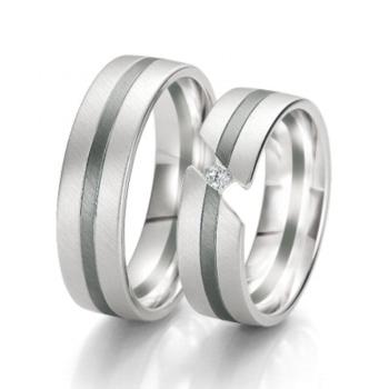 ALIANCES DE CASAMENT BLACK & WHITE 48/06135- 48/06136