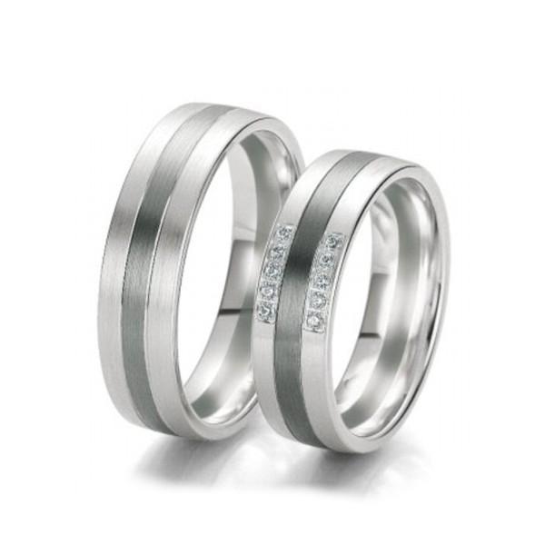 ALIANCES DE CASAMENT BLACK & WHITE 48/06139- 48/06140