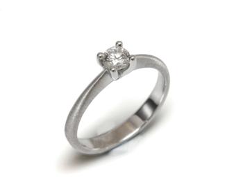 anillo unica oro blanco y diamante 483228