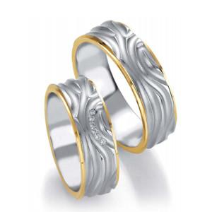 ALIANCES DE CASAMENT BICOLOR 92