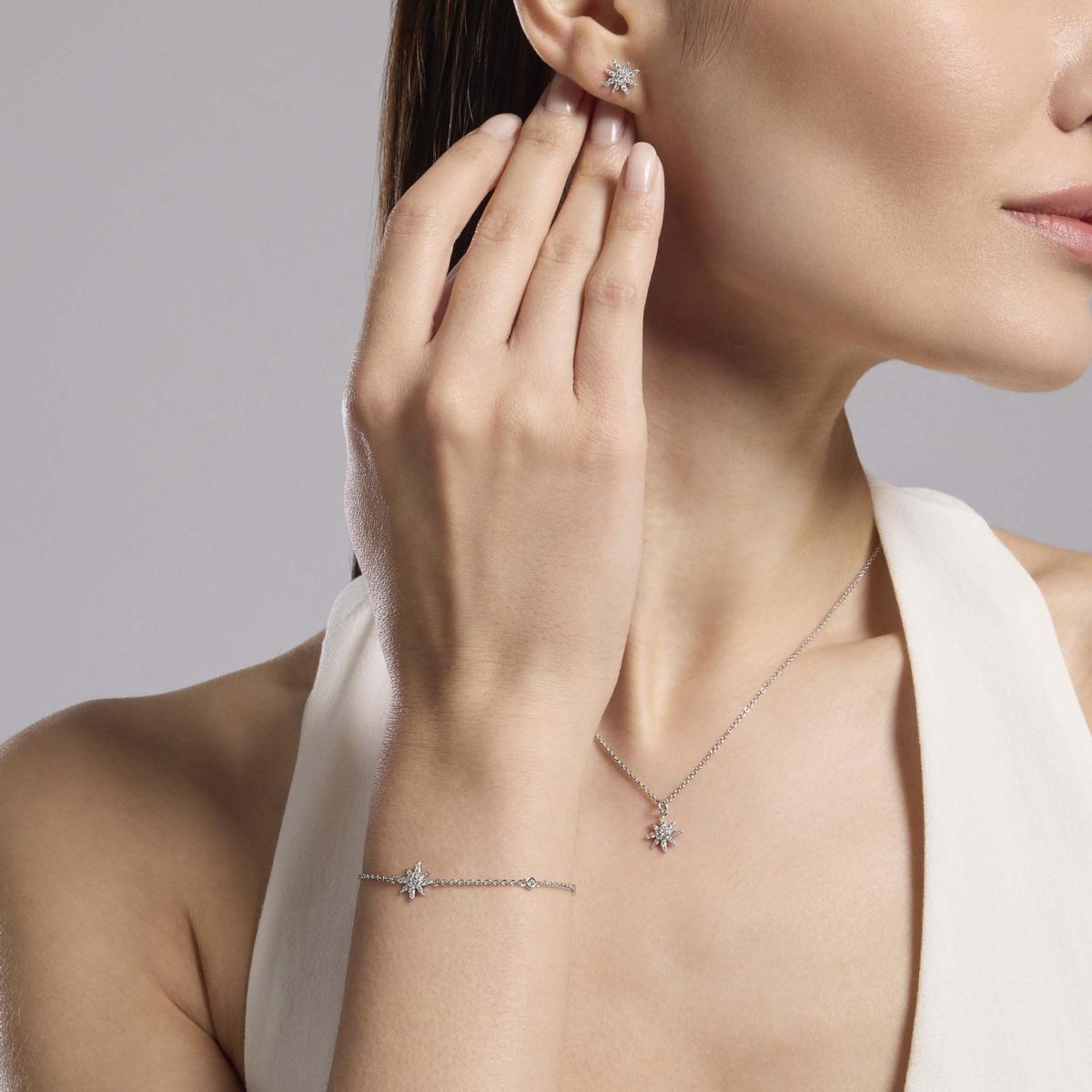 PULSERA MABINA DE PLATA, CIRCONITAS 534055