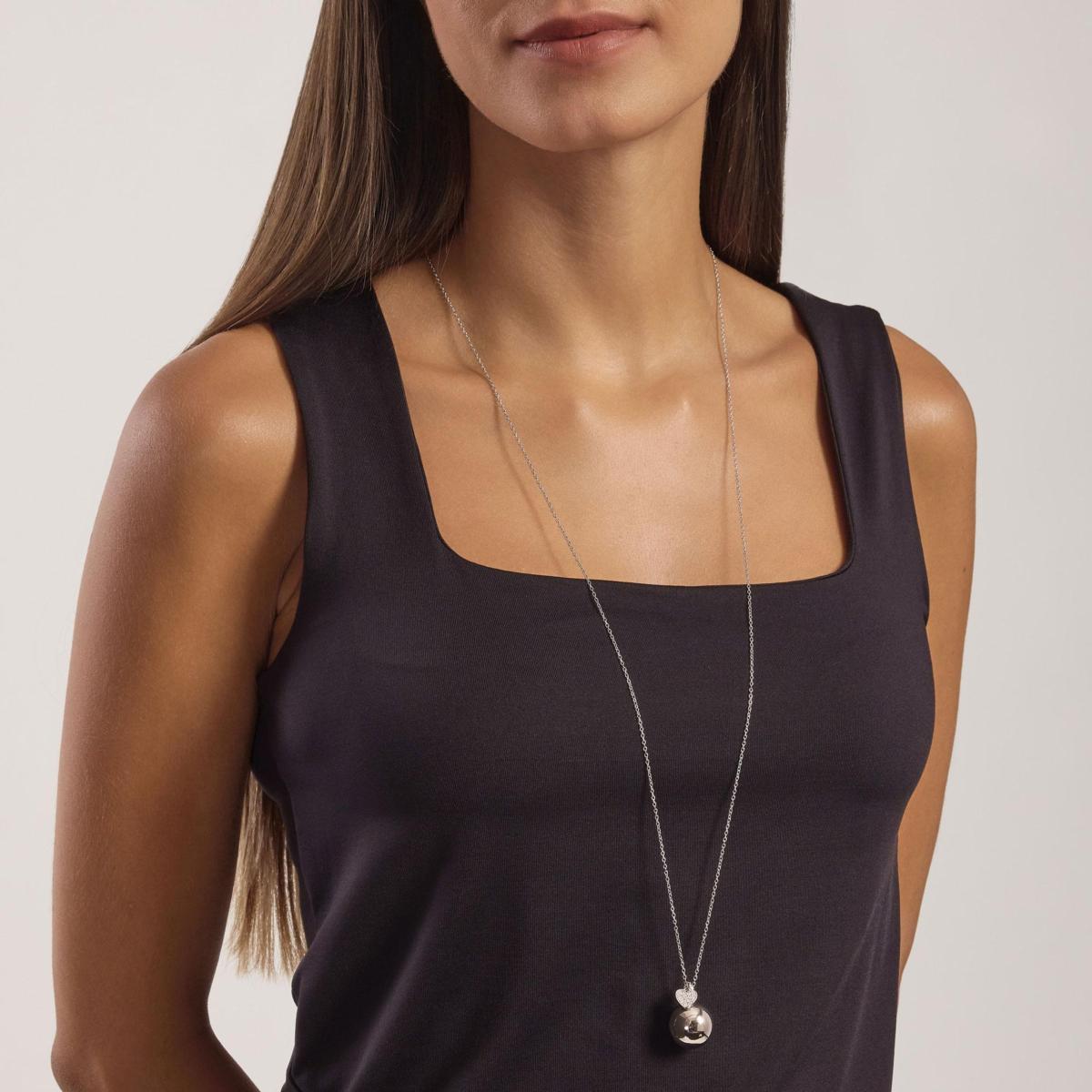 COLGANTE LLAMADOR DE ANGELES MABINA EN PLATA Y CORAZON DE CIRCONITAS 553744