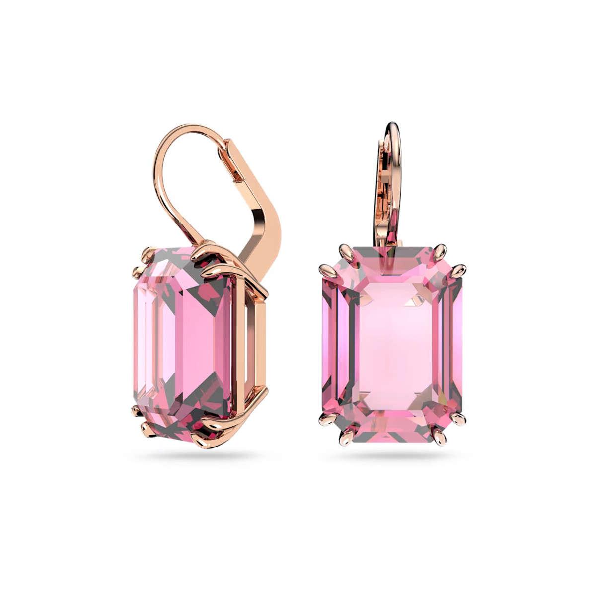 Pink sales earrings swarovski