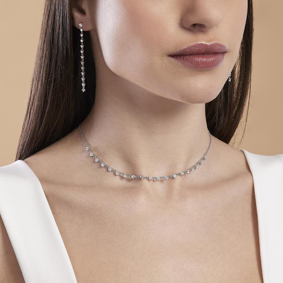 PENDIENTES MABINA LARGOS DE PLATA Y CIRCONITAS 563518