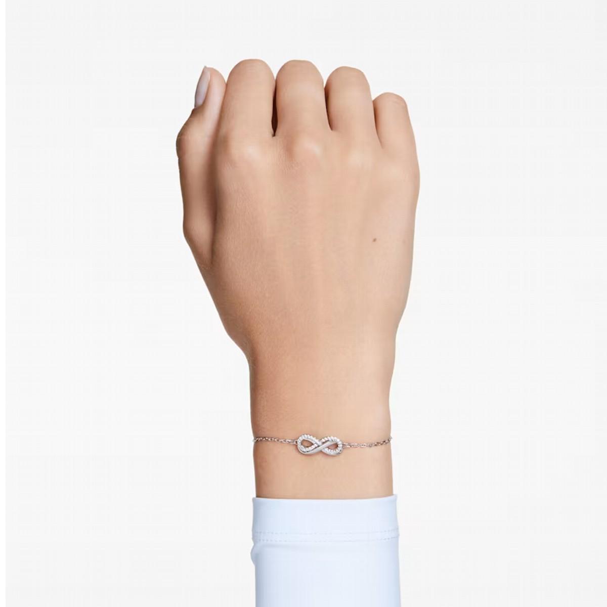 HYPERBOLA WHITE INFINITY SWAROVSKI BRACELET 5679664