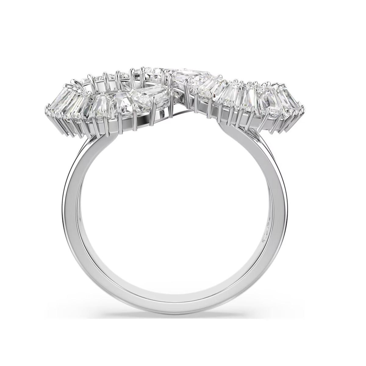 HYPERBOLA INFINITY COCKTAIL SWAROVSKI RING. SIZE 18 5679697