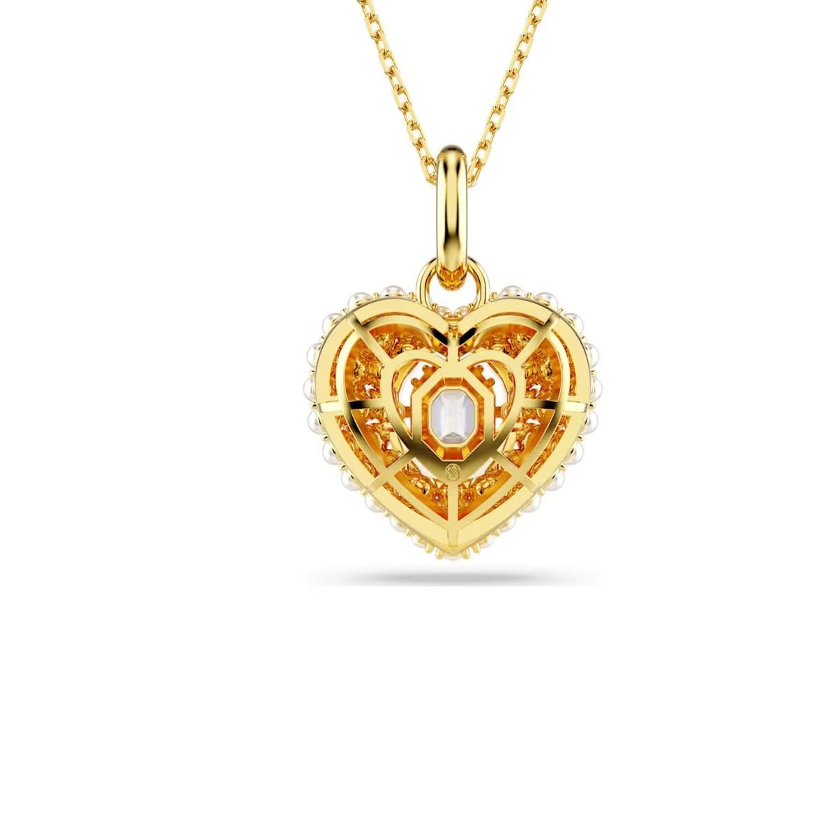 SWAROVSKI HYPERBOLA PENDANT WITH WHITE HEART AND PEARLS 5680399