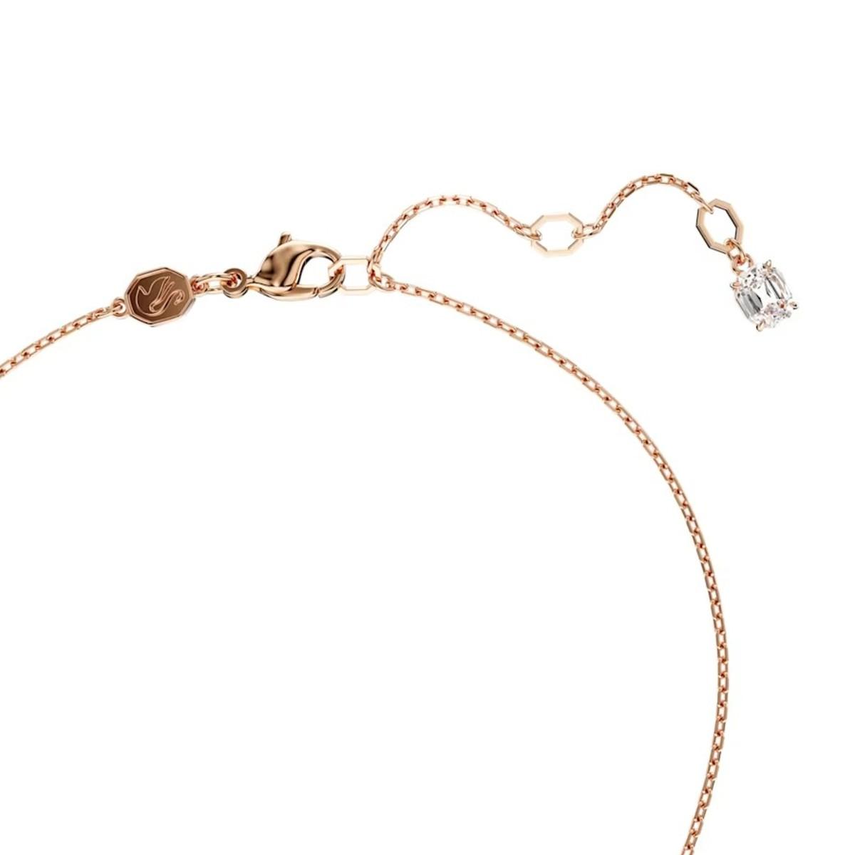 SWAROVSKI HYPERBOLA WHITE AND PINK HEART PENDANT 5680402