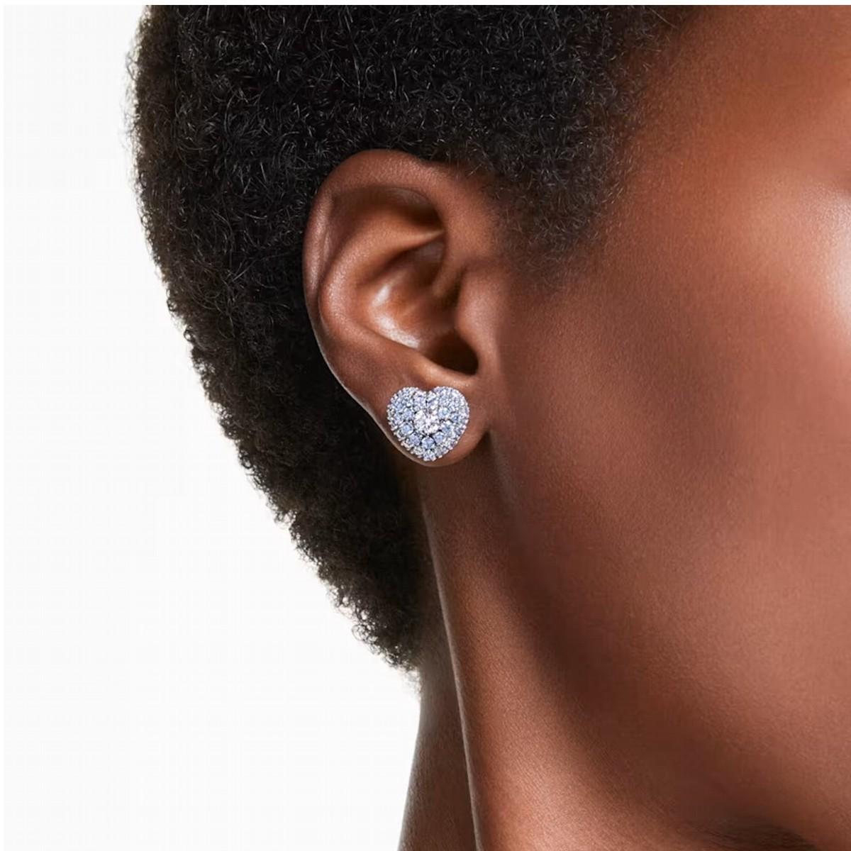 HYPERBOLA HEART STUD EARRINGS SWAROVSKI FOR WOMEN 5683576